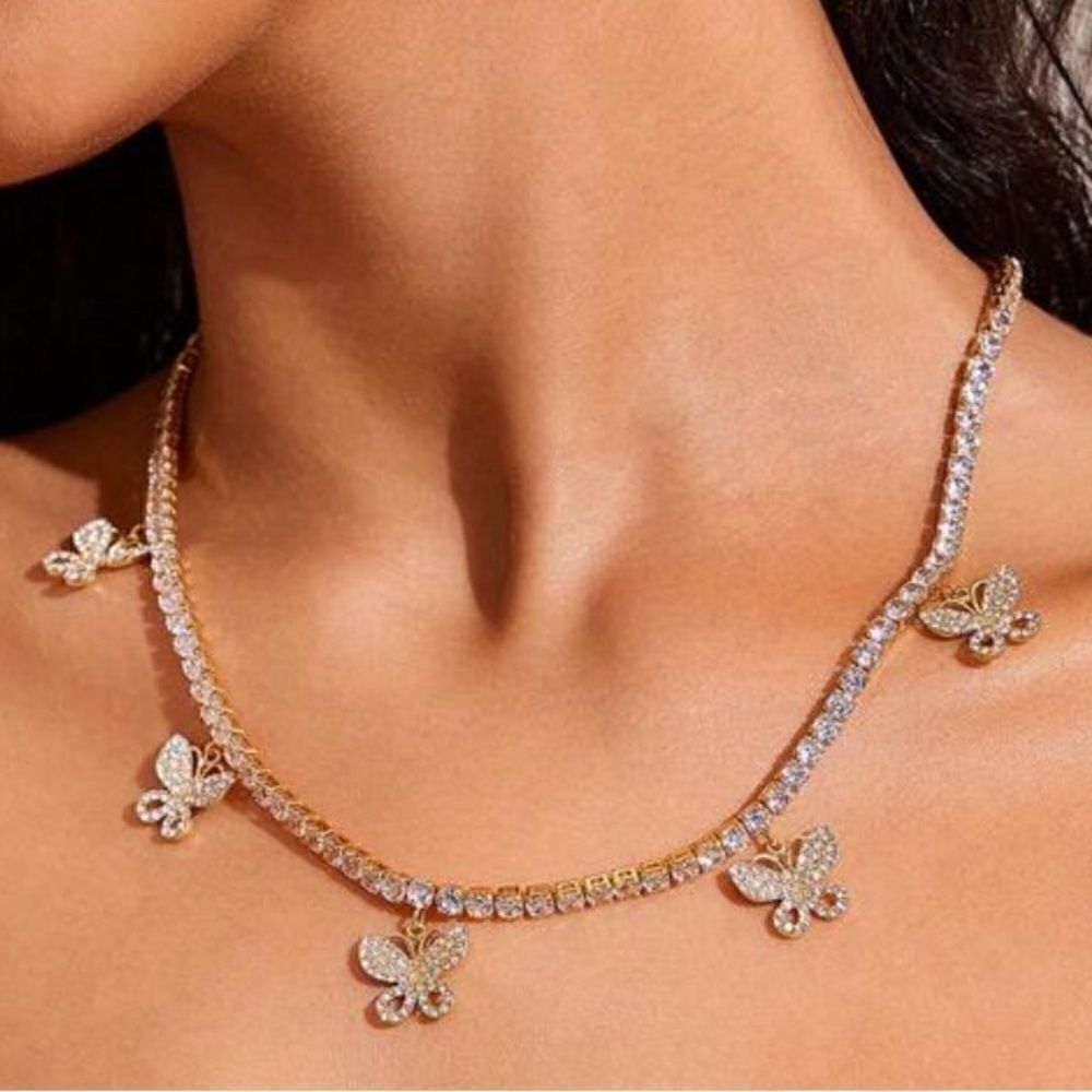 Butterfly necklace  N656